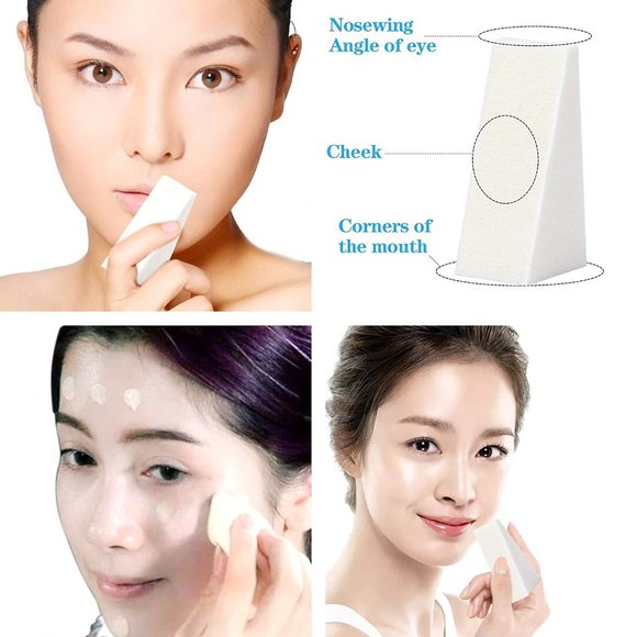 AVON COSMETIC WEDGES & APPLICATOR KIT - WHITE (NEW WITH TAG) - Picture 4 of 4